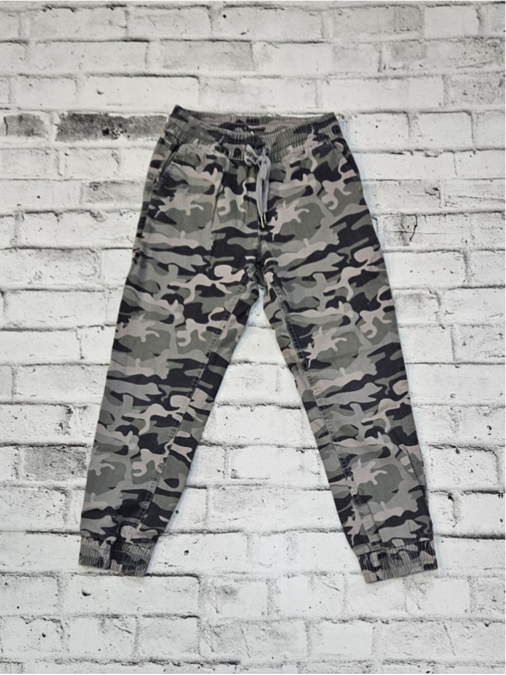 Harper Heritage Camo Jogger Pants Small Drawstring Utility Casual